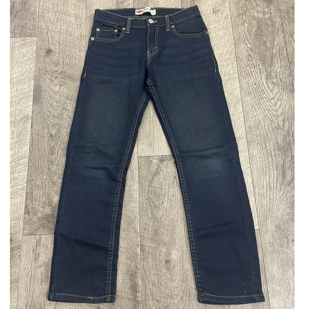 Levis 511 Slim Boys Jeans Dark Wash‎ Indigo Stretch Size 12 Reg 26x27 - Picture 6 of 8